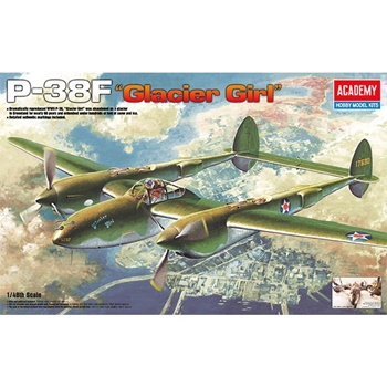 P-38F Lightning Glacier Girl, kit escala 1/48.