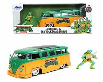 Leonardo y 1962 VW Bus de las Tortugas Ninja.
