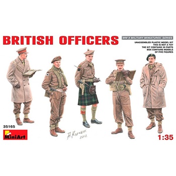Figuras British officiers, escala 1/35.