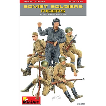 Figuras soviet soldiers riders, escala 1/35.