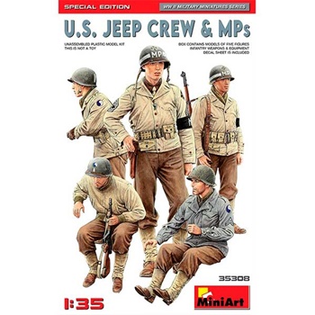 Figuras US Jeep crew, escala 1/35.