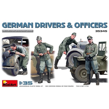 Figuras german drivers y officer, escala 1/35.