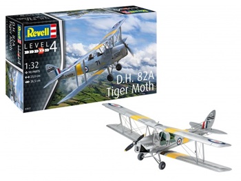 D.H. 82A Tiger Moth. Kit de plástico escala 1/32.