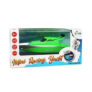 Mini Racing Yacht color verde.