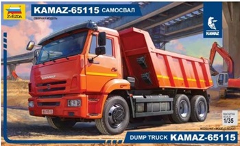 Camión volquete KAMAZ-65115. Kit de plástico escala 1/35.