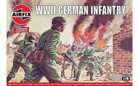 WWII German Infantry, 48 figuras para pintar. Escala 1/76.
