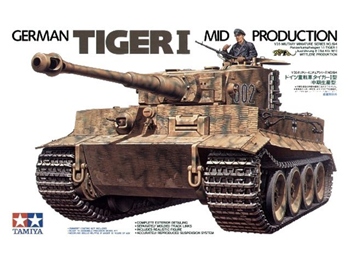 Tiger I German. Kit de plástico escala 1/35.