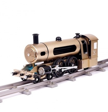 Teching Motor Modelo de tren de vapor con vía completa de aleación de