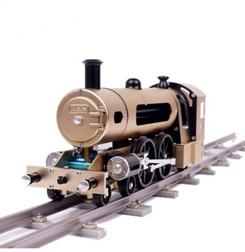 Teching Motor Modelo de tren de vapor con vía completa de aleación de