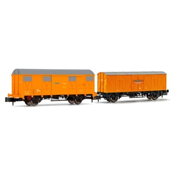 Set de 2 vagones RENFE J300000 J2 color naranja., época IV.