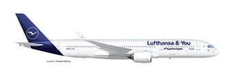 Airbus A350-900 Lufthansa & You, escala 1/200.