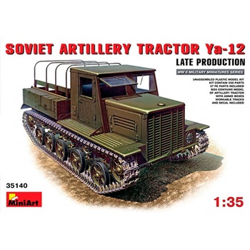 Soviet artillery tractor Ya-12, kit de plástico escala 1/35.