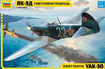 Soviet fighter YAK-9D. Kit de plástico escala 1/48.