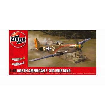 North American P-51D Mustang. Kit de plástico escala 1/48.