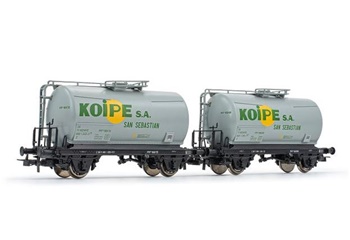 Set 2 vagones cisterna Koipe RENFE, época IV.