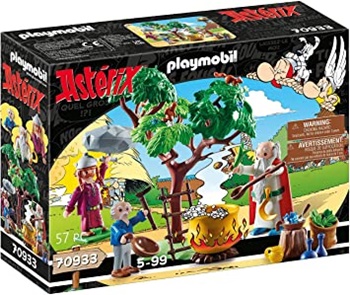 Playmobil Astérix: Panoramix con el caldero, 57 piezas.
