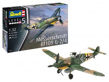Messerschmitt Bf109 G-2/4. Kit de plástico escala 1/32.