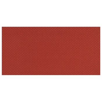 Placa decorativa plástico color rojo.