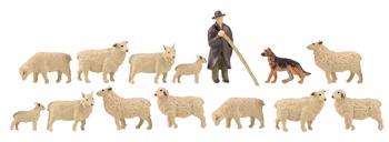 Pastor con ovejas.