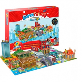 Puzzle 3D Kaboom City Superthings.