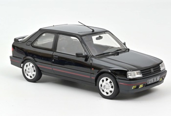 Peugeot 309GTI 1990, color negro.