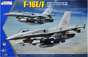 F-16E/F Desert vipers block 60. Kit de plástico escala 1/48.