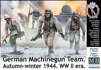German Machinegun team autumm-winter 1944 WWII.