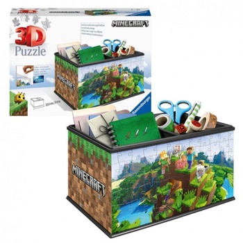 Caja de Minecraft. Puzzle 3D.