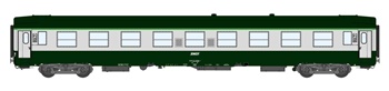 Coche pasajeros UIC 2º clase SNCF, época V.
