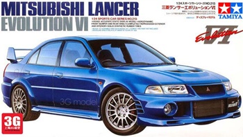 Mitsubishi Lancer Evolution VI. Kit de plástico escala 1/24.