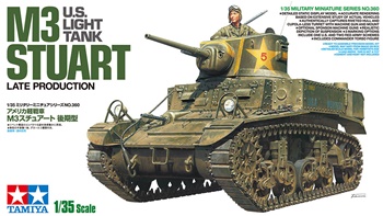 U.S. Light tank M3 Stuart. Kit de plástico escala 1/35.