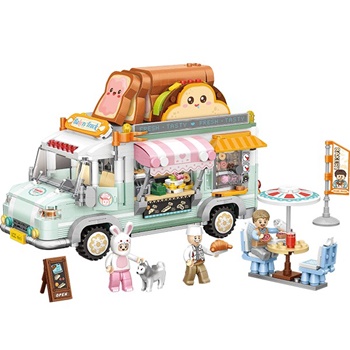 LOZ mini Camión pastelería, 1388 piezas.
