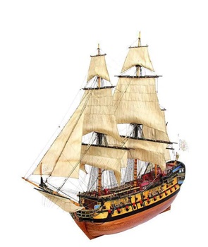 Nuestra Señora del Pilar. Kit de barco de madera escala 1/46.