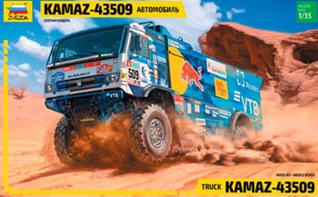 Camión KAMAZ 43509. Kit plástico escala 1/35.