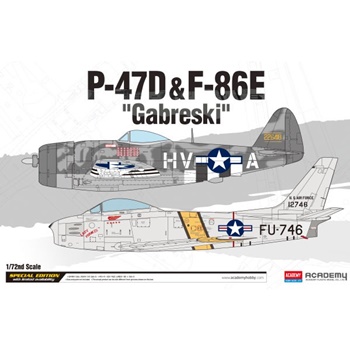 P-47D & F-86E Gabreski. Kit de plástico escala 1/72