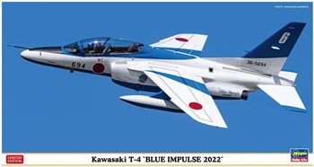 Kawasaki T4 Blue impulse 2022, kit escala 1/48.