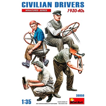 Conductores civiles 1930-1940, escala 1/35.