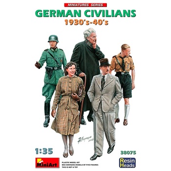 Personajes alemanes 1930-1940, escala 1/35.