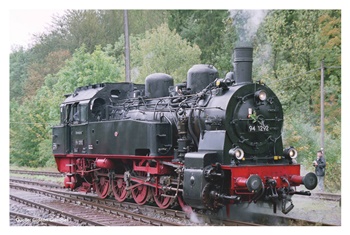 Locomotora de vapor BR94 DR, época IV.
