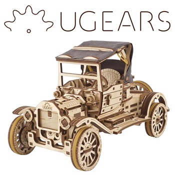 Automóvil retro UGR-T. Kit de madera.