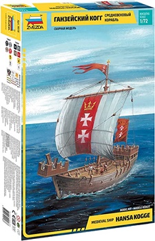 Medieval ship HANSAKOGGE. Kit plástico escala 1/72.