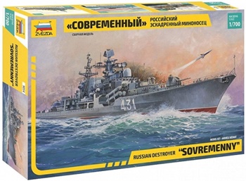 Russian destroyer SOVREMENNY. Kit plástico escala 1/700.
