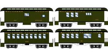 Set de 4 vagones Overton Southern Pacific 1267, 3153, 3509, 22.