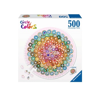 Círculo de colores: Donuts, 500 piezas.