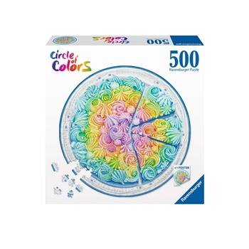 Círculo de colores: Rainbow cake, 500 piezas.