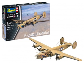 B-24D Liberator. Kit plástico escala 1/48.