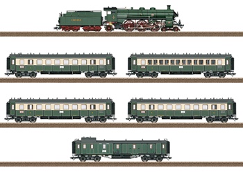 Set de tren expreso bávaro, época I. Digital con Sonido.