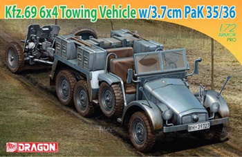 Kfz. 69 6x4 towing vehicle. Kit de plástico escala 1/72.