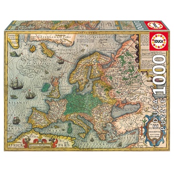 Mapa de Europa, 1000 piezas.