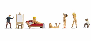 Artistas y modelos desnudos.